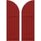 Ekena Millwork Americraft 5-Board (2 Batten) Wood Joined Board-n-Batten Shutters w/ Arch Top, ARW101BQ518X77BRH, PR ARW101BQ518X77BRH - alternate 1